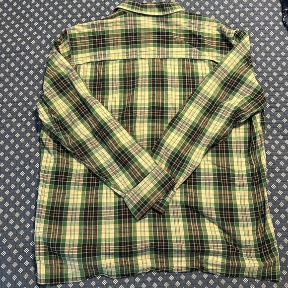 Croft & Barrow Shirt Men XXL Green Quick Dry Plaid Long Sleeve Button Up Adult - Picture 3 of 5